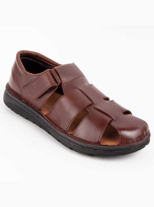 Sandale Cuir Naturel Purapiel - Kiabi Sandale Cuir Naturel Purapiel - Kiabi