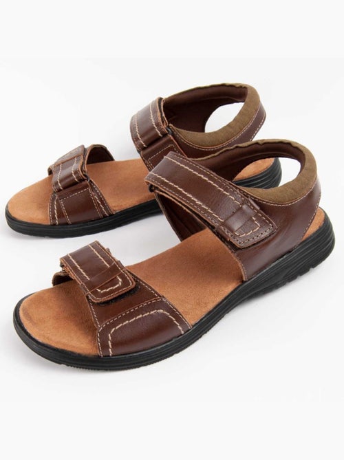 Sandale Cuir Naturel Purapiel - Kiabi Sandale Cuir Naturel Purapiel - Kiabi
