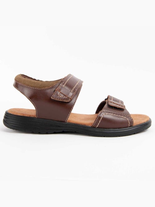 Sandale Cuir Naturel Purapiel - Kiabi Sandale Cuir Naturel Purapiel - Kiabi