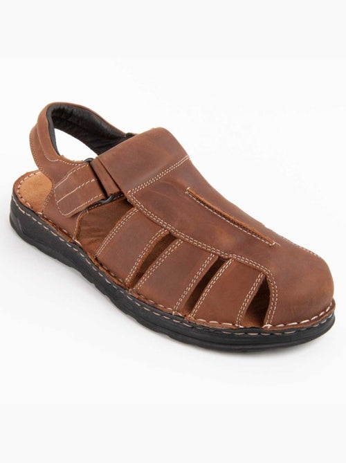 Sandale Cuir Naturel Purapiel - Kiabi Sandale Cuir Naturel Purapiel - Kiabi