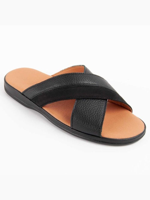 Sandale Cuir Naturel Purapiel - Kiabi Sandale Cuir Naturel Purapiel - Kiabi