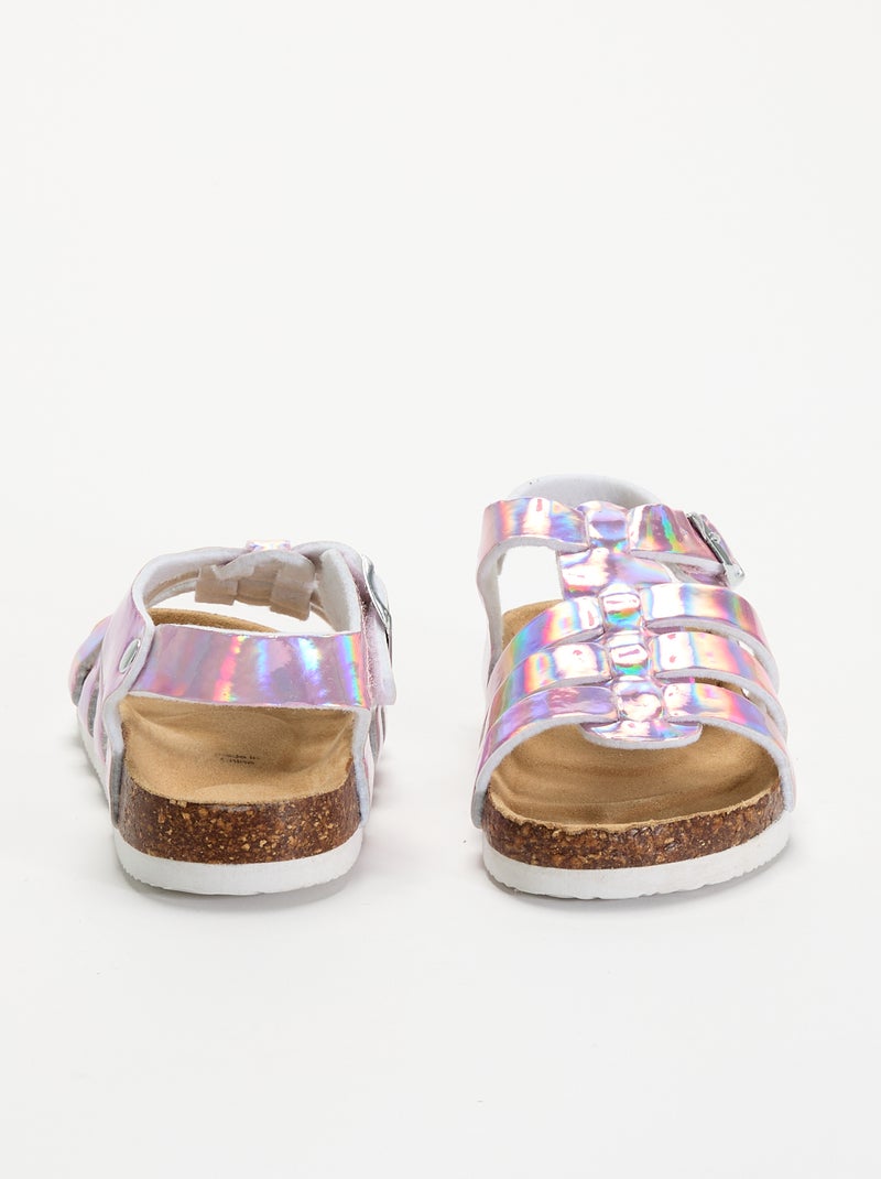 Sandale multi brides Rose - Kiabi