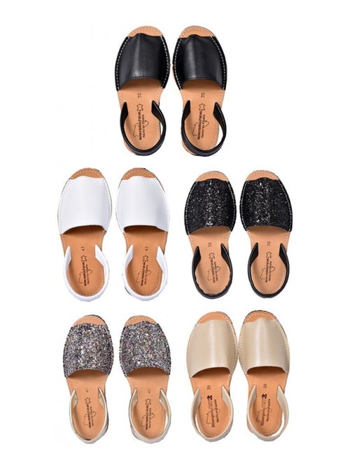 Sandale Nu Pieds Femme PREMIUM CUIR - Kiabi Sandale Nu Pieds Femme PREMIUM CUIR - Kiabi