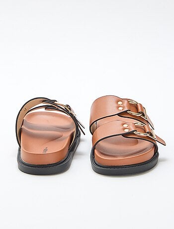 Sandale plate double brides