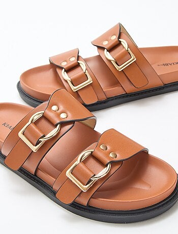 Sandale plate double brides