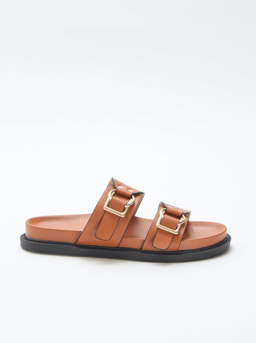 Sandale plate double brides - Kiabi