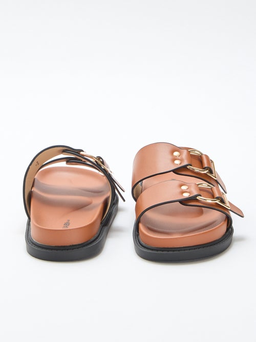 Sandale plate double brides - Kiabi