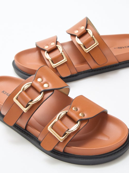 Sandale plate double brides - Kiabi