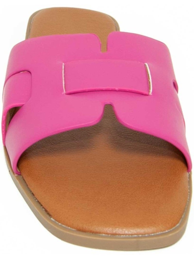 Sandale Plate Matériau Synthétique Montevita Rose - Kiabi