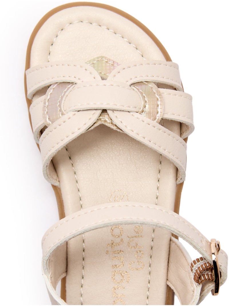 Sandalen conguitos barefoot goflex knot Beige - Kiabi