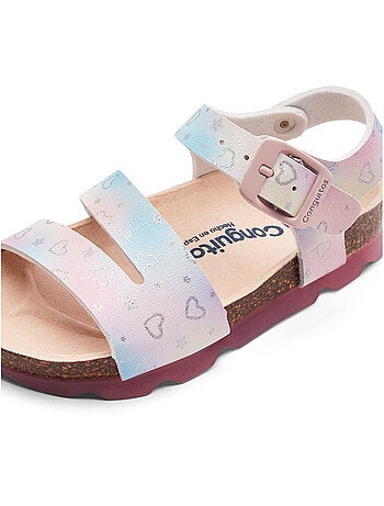 Sandalen conguitos bio corazones glitter