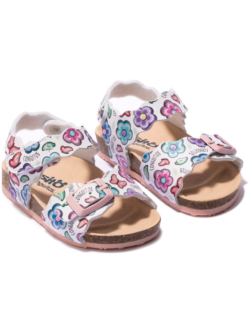 Sandalen conguitos bio flowers estampado Multicolor - Kiabi