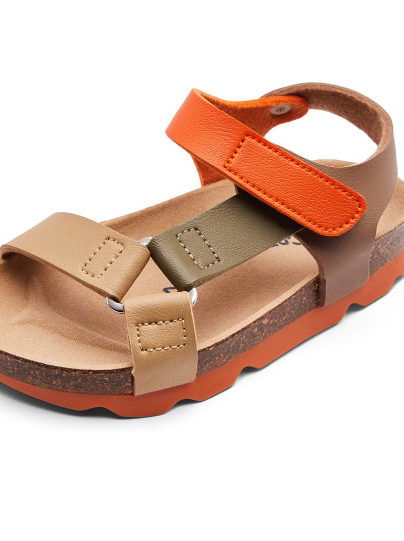 Sandalen conguitos bio tiras Bruin - Kiabi