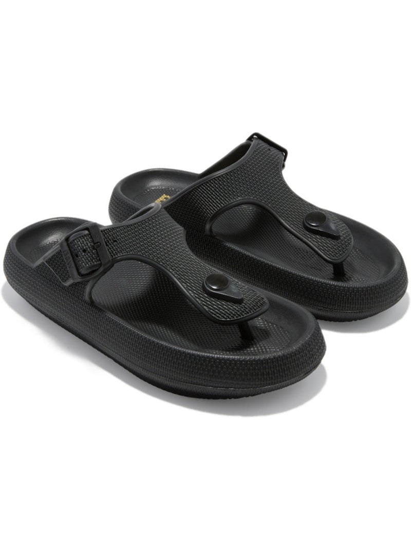 Sandalen conguitos hebilla slides Zwart Zwart - Kiabi