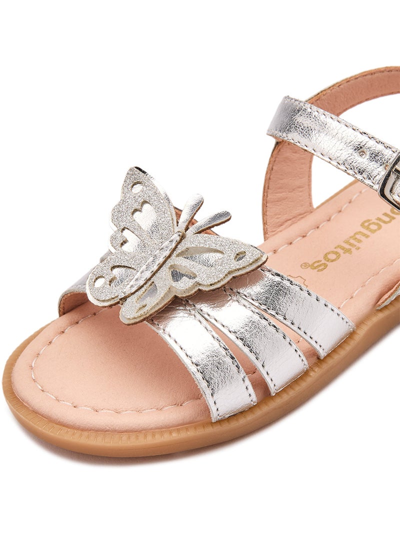 Sandalen conguitos mariposa abiertas Zilver - Kiabi
