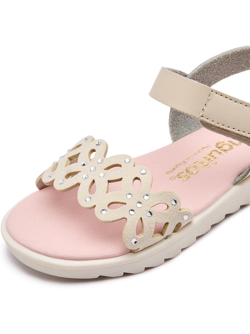 Sandalen conguitos mariposa beiges Beige - Kiabi