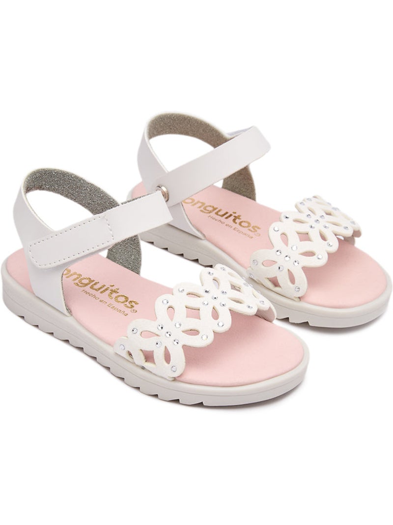 Sandalen conguitos mariposa blancas Wit - Kiabi
