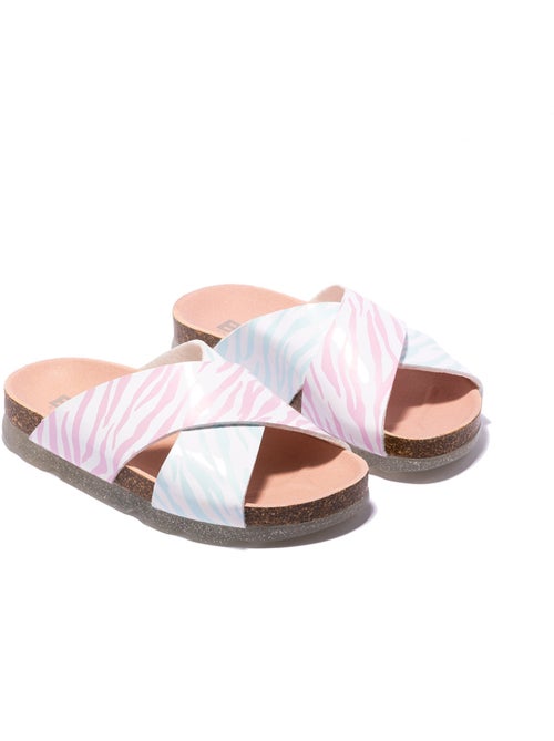 Sandalen conguitos multi zebra bio b&w - Kiabi Sandalen conguitos multi zebra bio b&w - Kiabi