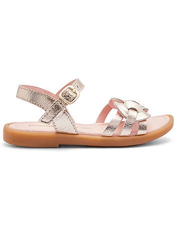 Sandalen conguitos nudo metalizado