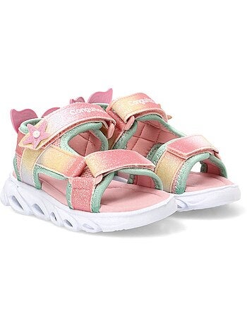 Sandalen conguitos rainbow estrellas