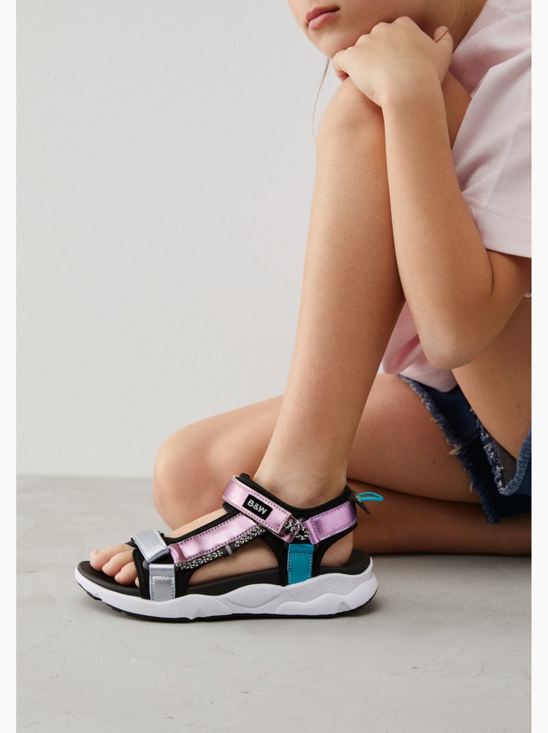 Sandalen conguitos tiras abiertas Multicolor - Kiabi