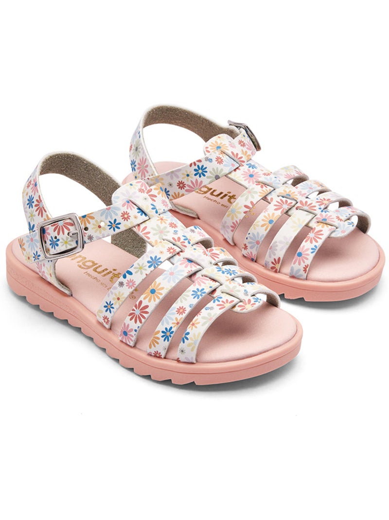 Sandalen conguitos tiras florales Multicolor - Kiabi