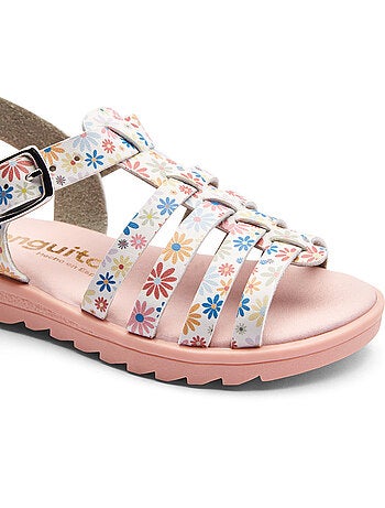 Sandalen conguitos tiras florales