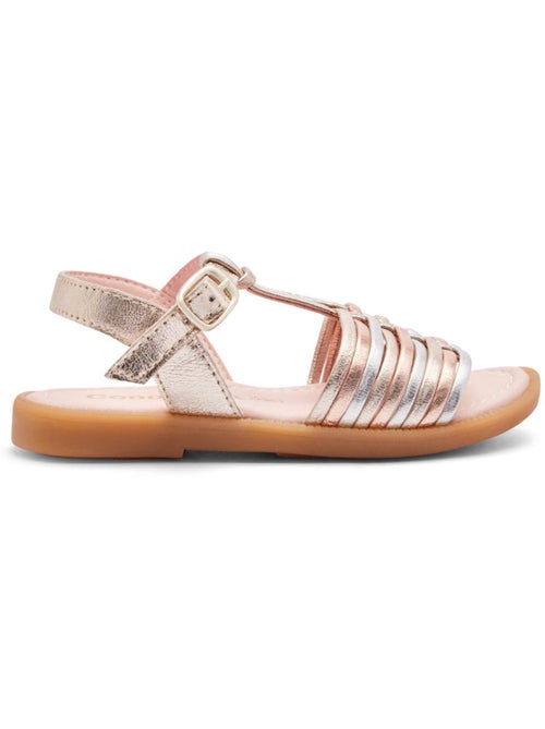 Sandalen conguitos tiras piel - Kiabi Sandalen conguitos tiras piel - Kiabi