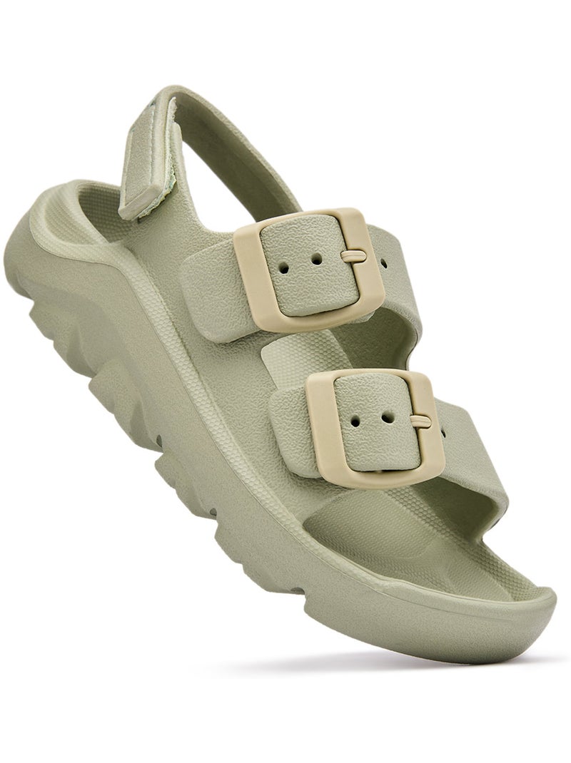 Sandalen conguitos transpirable cordones Lichtgroen - Kiabi