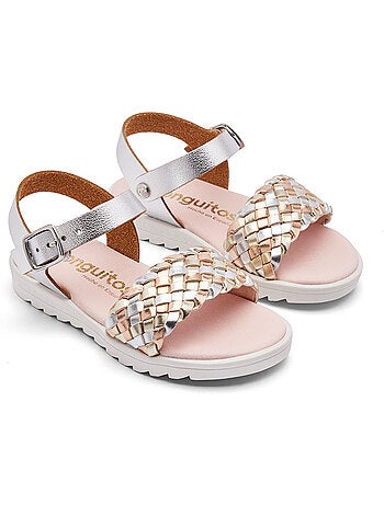 Sandalen conguitos trenzado hebilla