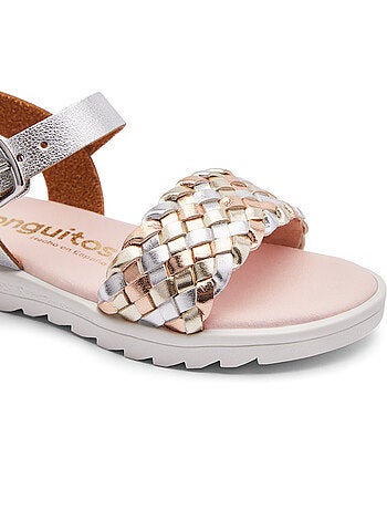 Sandalen conguitos trenzado hebilla