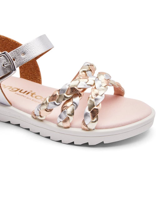 Sandalen conguitos trenzado rayas - Kiabi Sandalen conguitos trenzado rayas - Kiabi