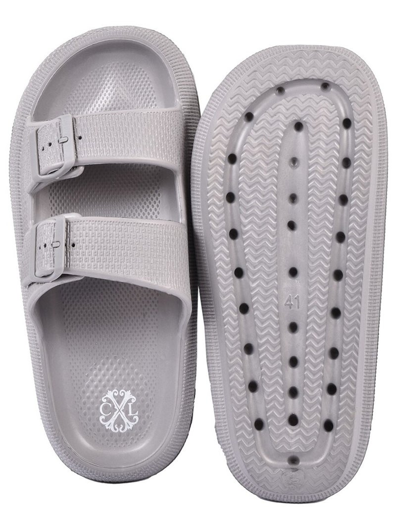 Sandalen CXL By LACROIX EVA Gesp Grijs - Kiabi