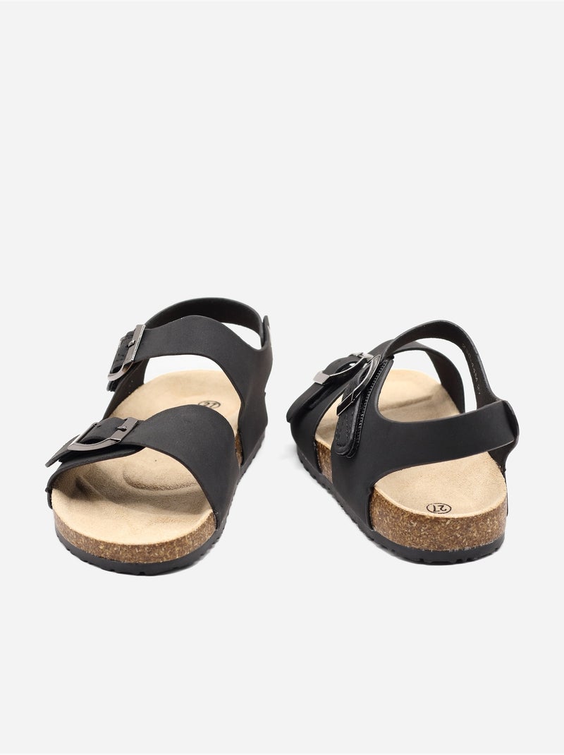 Sandalen kruisband Zwart - Kiabi