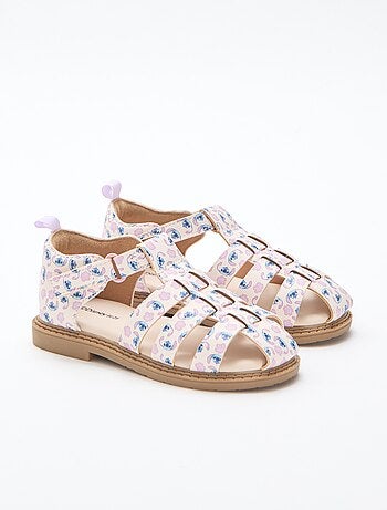 Sandalen met all-over bandjes 'Disney' 'Stitch'