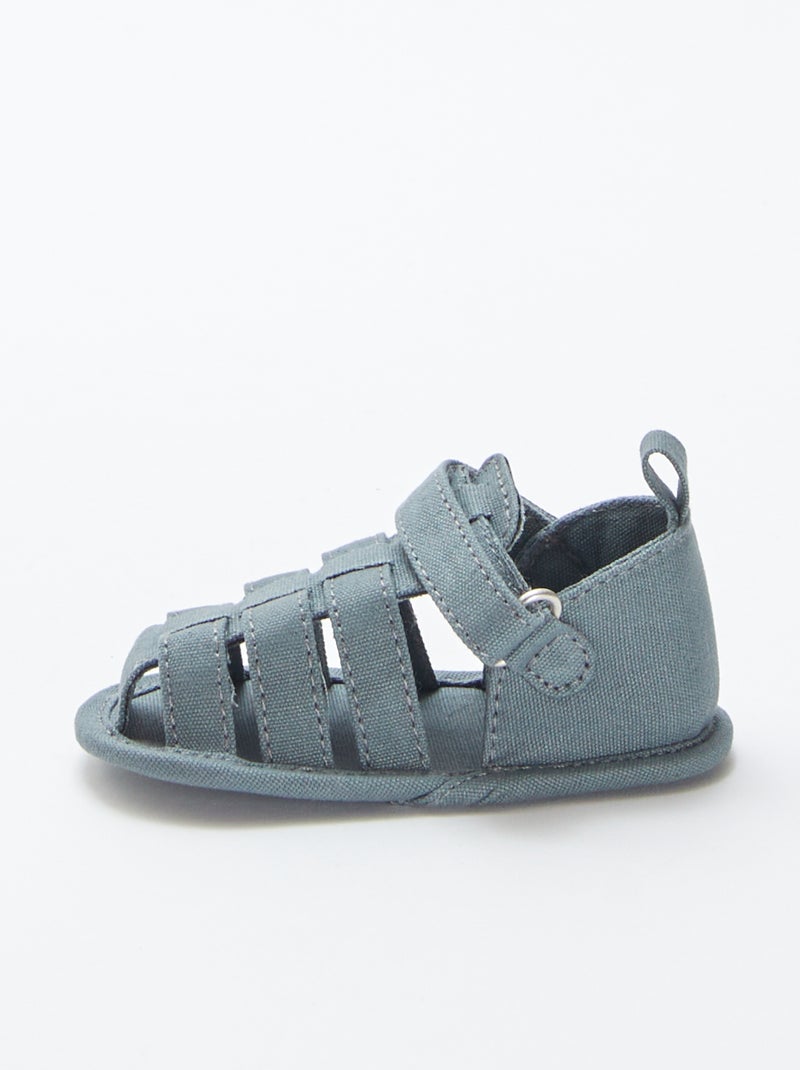 Sandalen met bandjes BLAUW - Kiabi