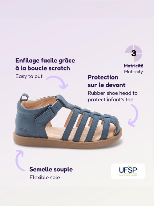 Sandalen met bandjes 'eerste stapjes' - Kitchoun - Kiabi