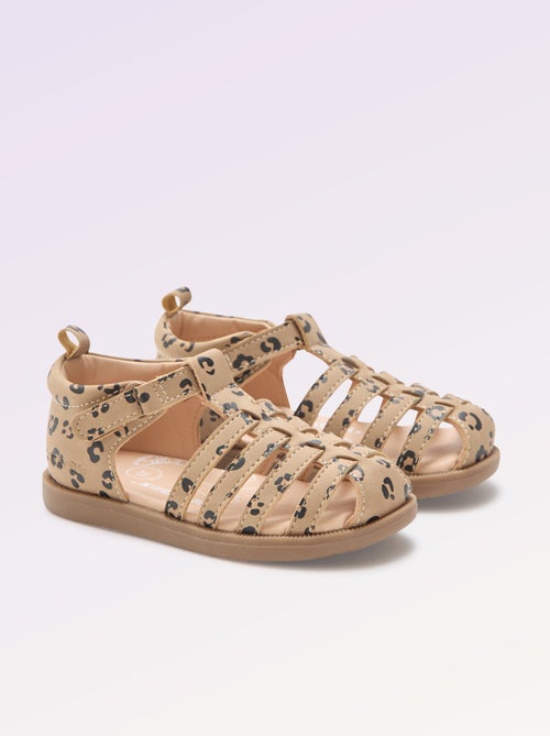 Sandalen met bandjes 'eerste stapjes' - Kitchoun - Kiabi
