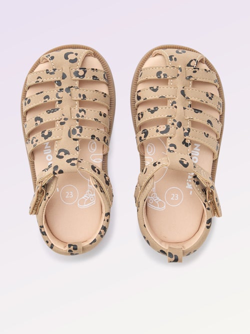 Sandalen met bandjes 'eerste stapjes' - Kitchoun - Kiabi