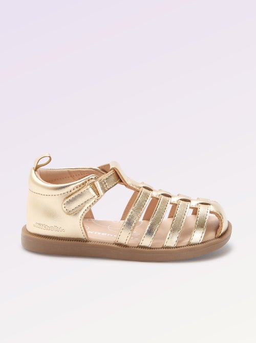 Sandalen met bandjes 'eerste stapjes' - Kitchoun - Kiabi