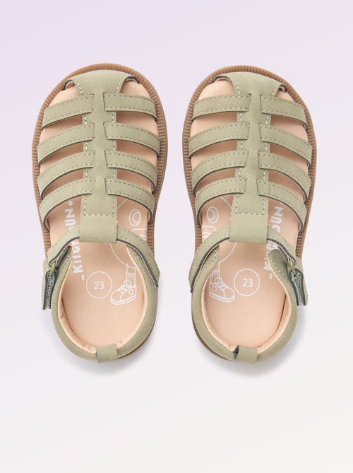 Sandalen met bandjes 'eerste stapjes' - Kitchoun - Kiabi
