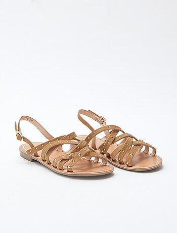 Sandalen met bandjes met studs