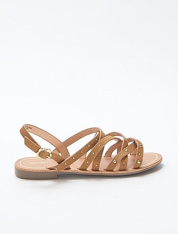 Sandalen met bandjes met studs