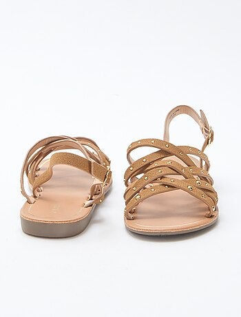 Sandalen met bandjes met studs