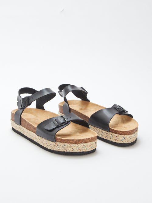 Sandalen met dikke zool - Kiabi