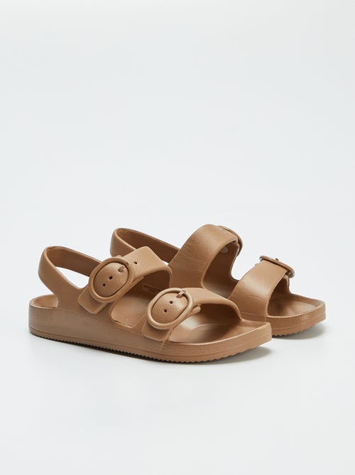 Sandalen met dubbel riempje - Kiabi