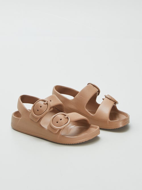 Sandalen met dubbel riempje - Kiabi