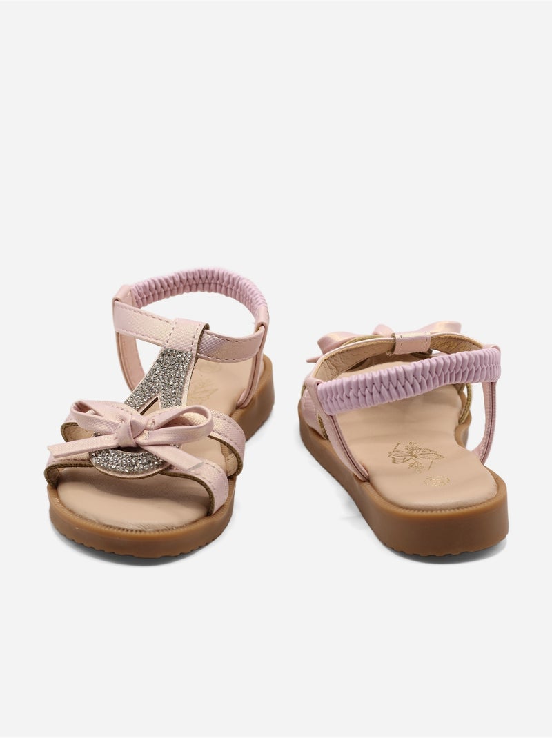 Sandalen met elastiek Roze - Kiabi