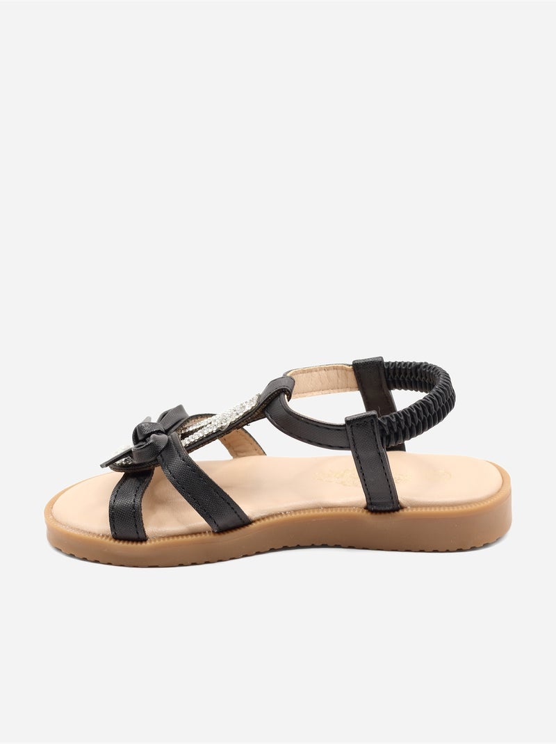Sandalen met elastiek Zwart - Kiabi