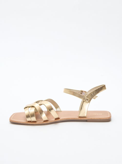 Sandalen met gekruist bandje - Kiabi